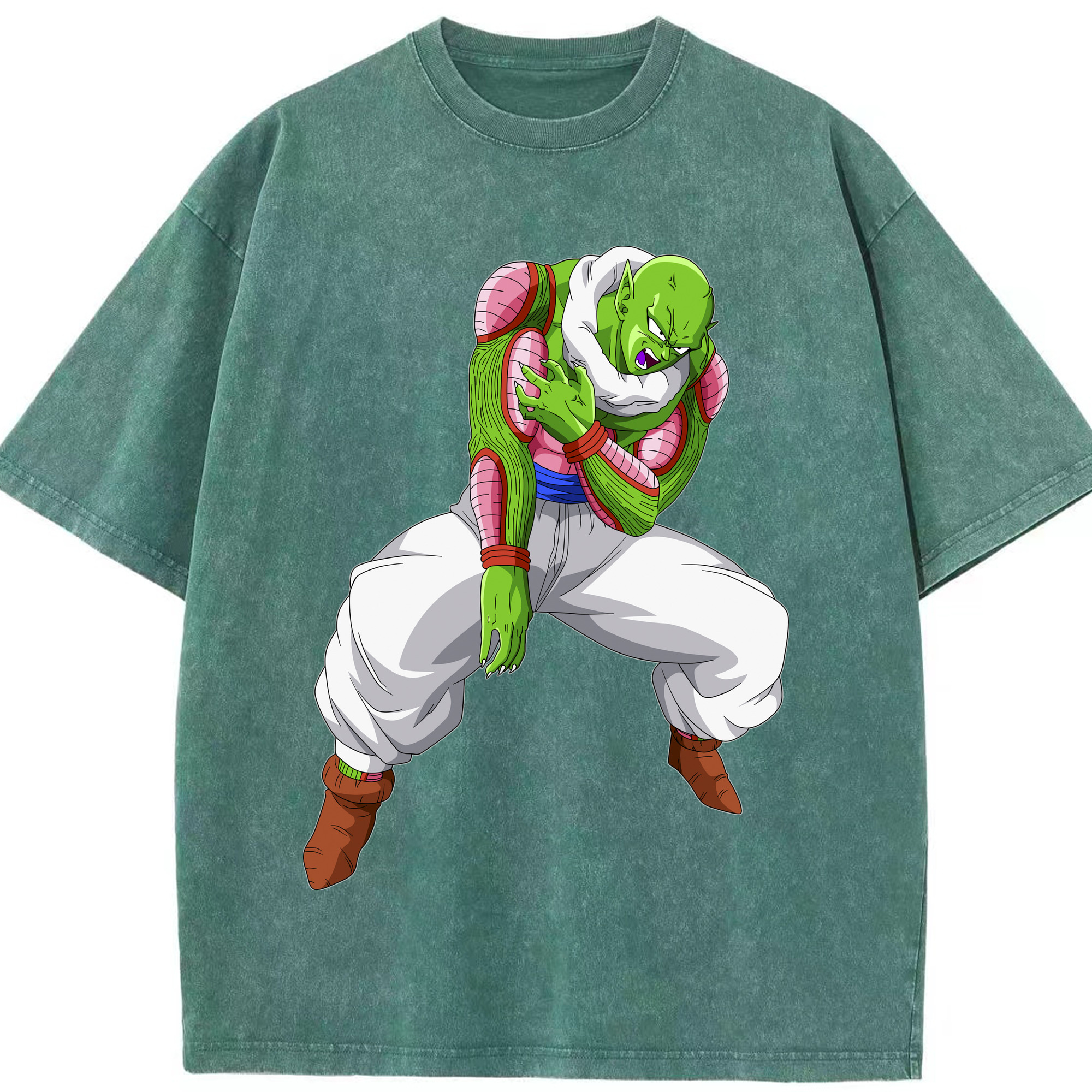 （画像用） ドラゴンボール ピッコロ DRAGON BALL Piccolo 綿100% ヴィンテージ風 半袖Tシャツ（フロントプリント）